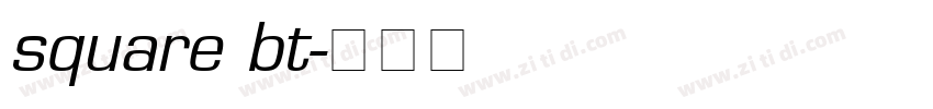 square bt字体转换